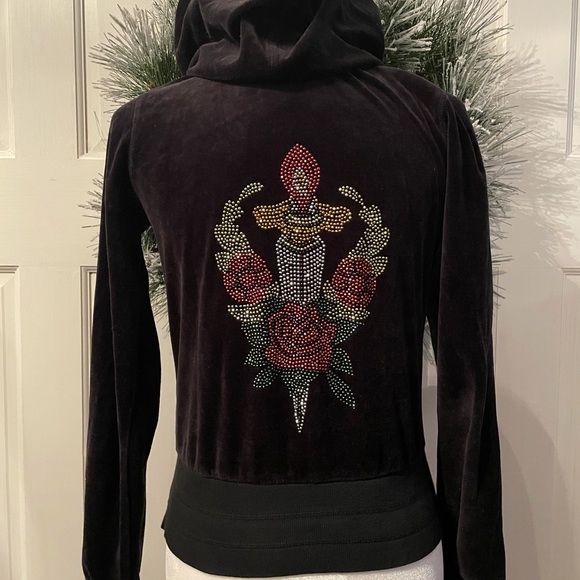 Velour velvet hoodie